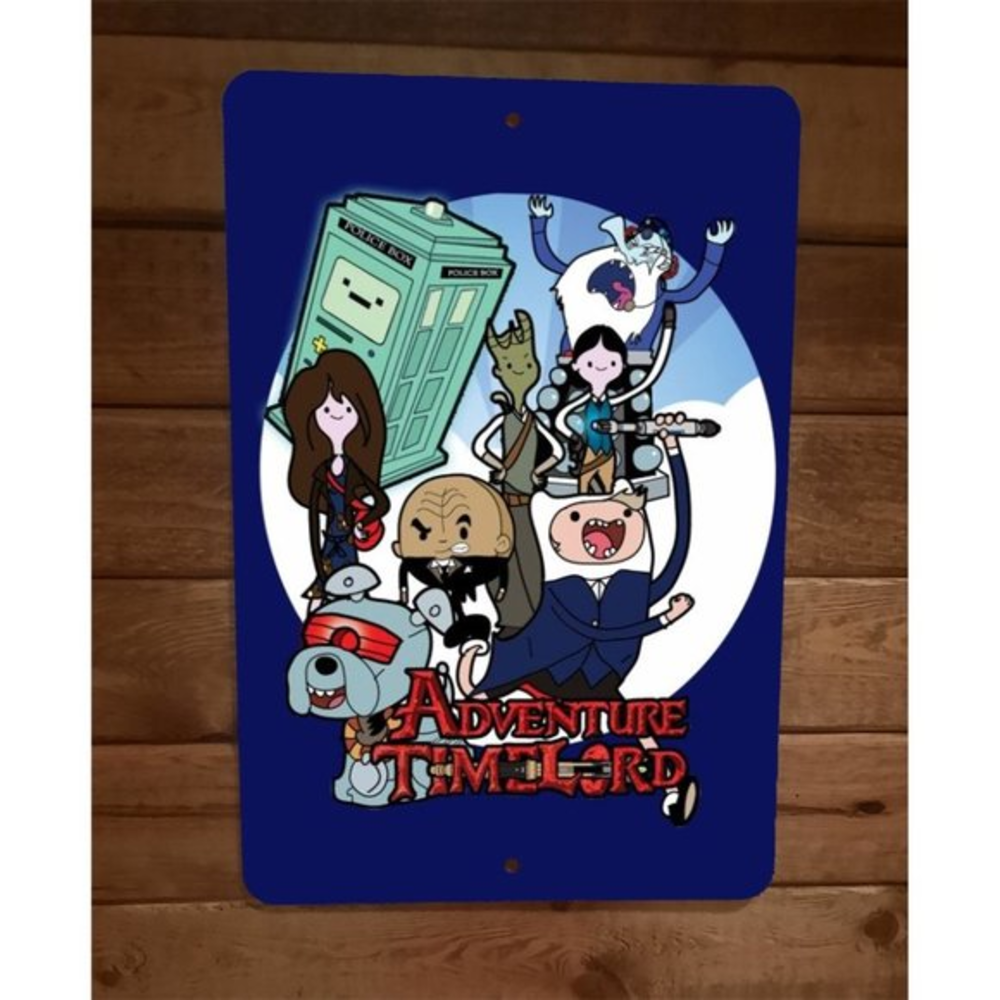 Adventure Timelord Dr Who 8x12 Metal Wall Poster Sign
